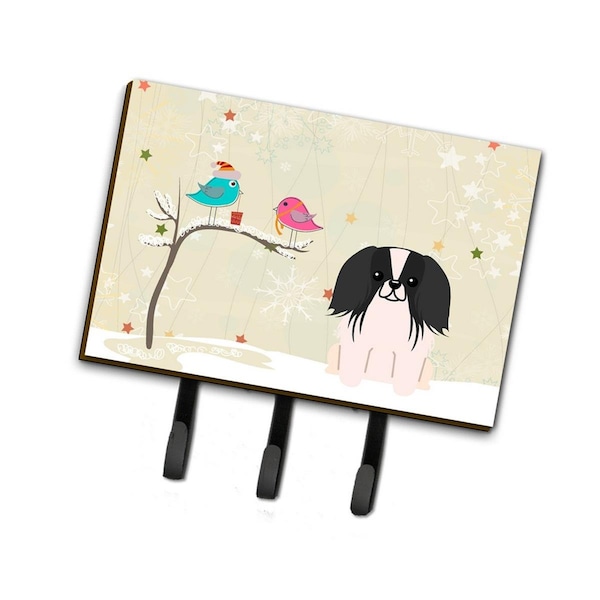 Jensendistributionservices Christmas Presents Between Friends Pekingnese Black & White Leash or Key Holder MI1704489 - main